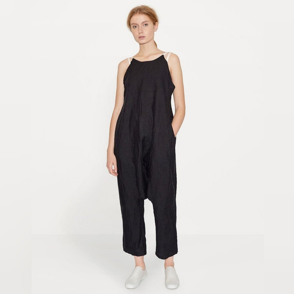 LE VESTIAIRE DE JEANNEContrast Linen Jumpsuit